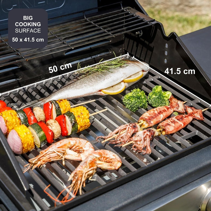 Газова скара Black+Decker BXOG7200E, 2 горелки x 3.6 kW