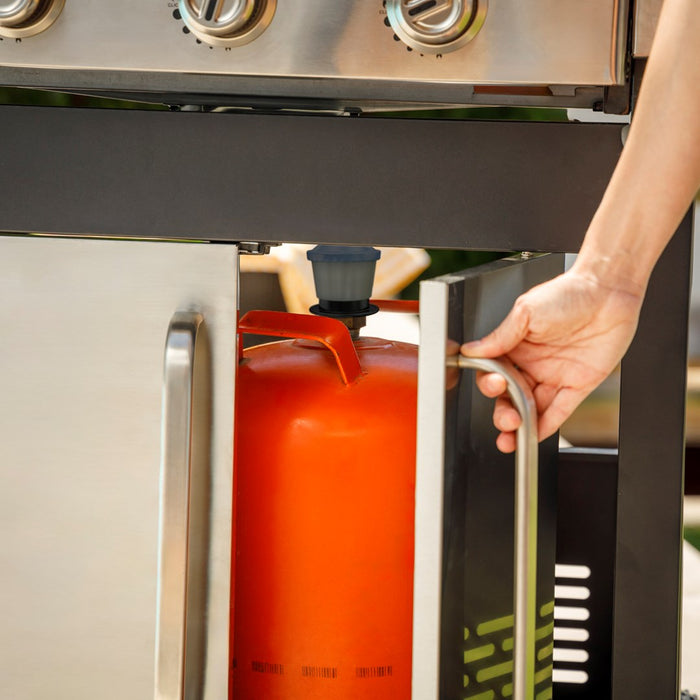 Газова скара Black+Decker BXOG16550E, 4 горелки