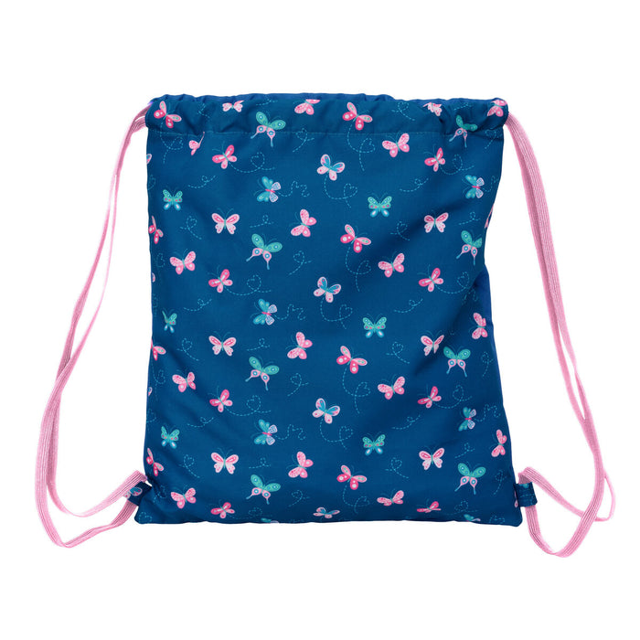 Раница с връвка BlackFit8 Mariposas Многоцветен 35 x 40 x 1 cm