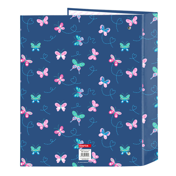 Папка с пръстени BlackFit8 Mariposas Многоцветен A4 27 x 33 x 6 cm