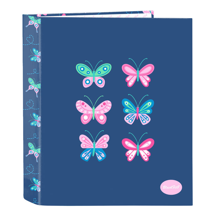 Папка с пръстени BlackFit8 Mariposas Многоцветен A4 27 x 33 x 6 cm
