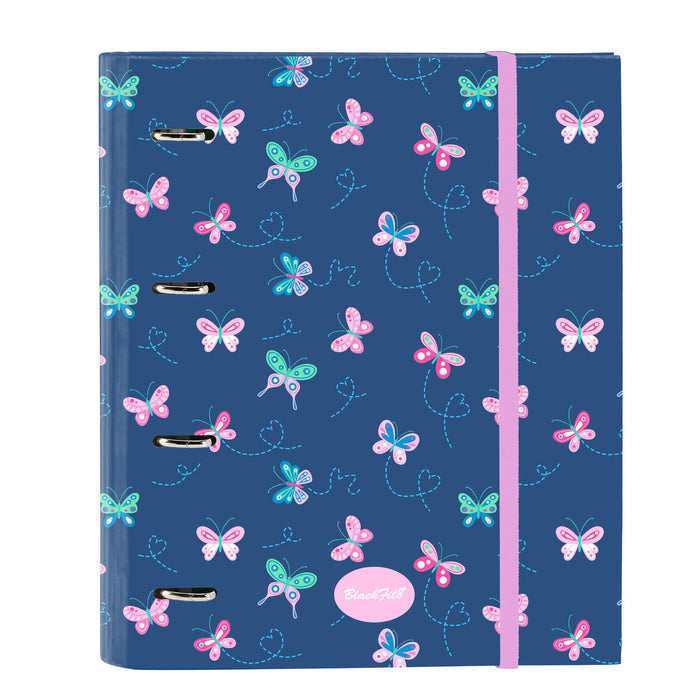 Папка с пръстени BlackFit8 Mariposas Многоцветен 27 x 32 x 3.5 cm