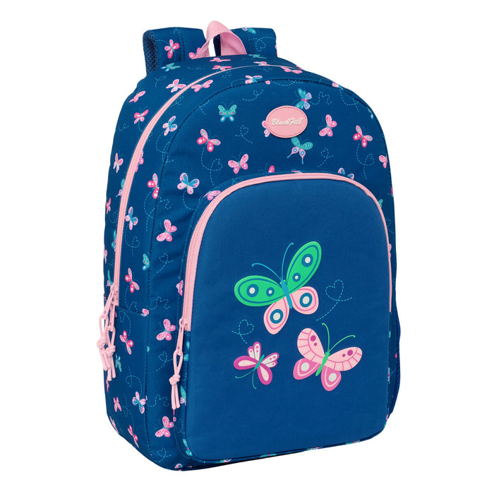 Училищна чанта BlackFit8 Mariposas Многоцветен 30 x 46 x 14 cm