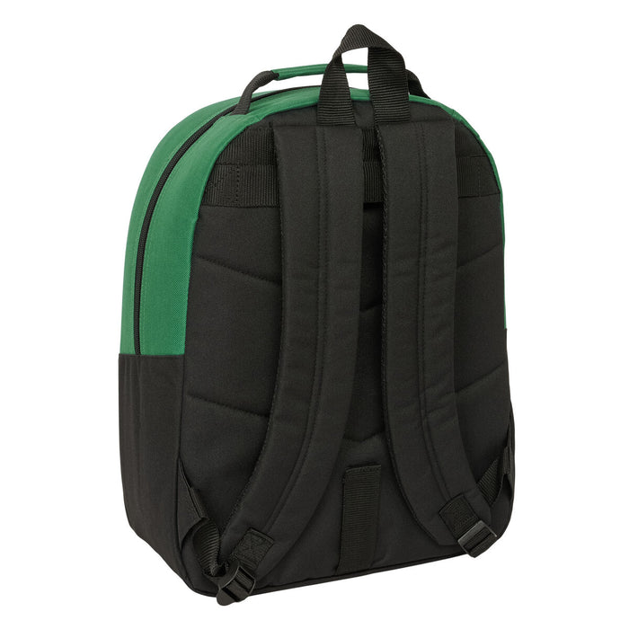 Училищна чанта BlackFit8 Varsity Черен Зелен 32 x 42 x 15 cm