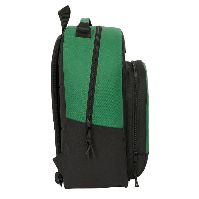 Училищна чанта BlackFit8 Varsity Черен Зелен 32 x 42 x 15 cm