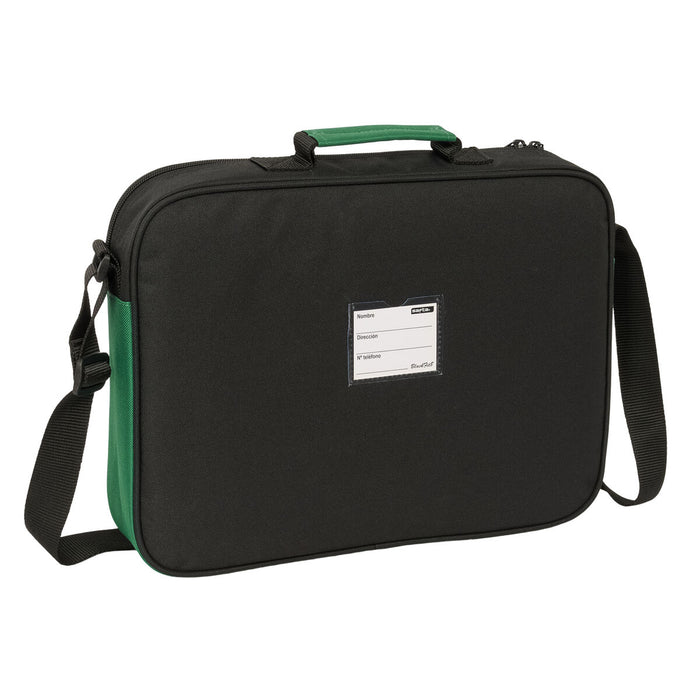 Училищна чанта BlackFit8 Varsity Черен Зелен 38 x 28 x 6 cm