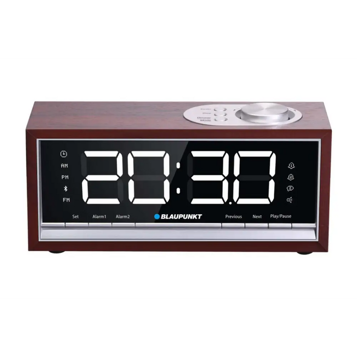 BLAUPUNKT CR60BT Bluetooth радио будилник кафяво дърво