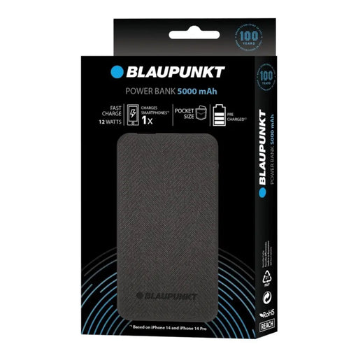 Blaupunkt Powrbank 5000 mAh 12 W Черен
