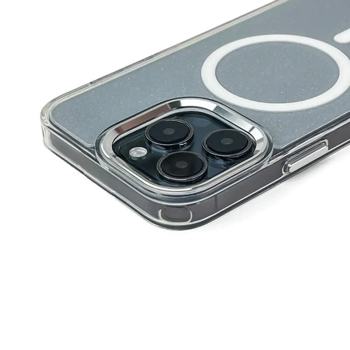 Блестящ калъф с MagSafe за Samsung Galaxy A56 5G - Бял