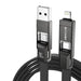 Blitzwolf BW-HDC7 4-в-1 USB + C + Lightning кабел 240W 1.2m