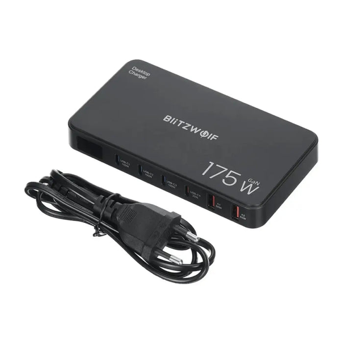 Blitzwolf BW-S30 Зарядна станция 6 в 1 4xUSB-C + 2xUSB 175W