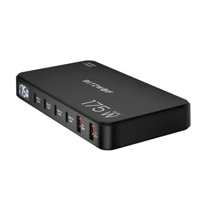 Blitzwolf BW-S30 Зарядна станция 6 в 1 4xUSB-C + 2xUSB 175W