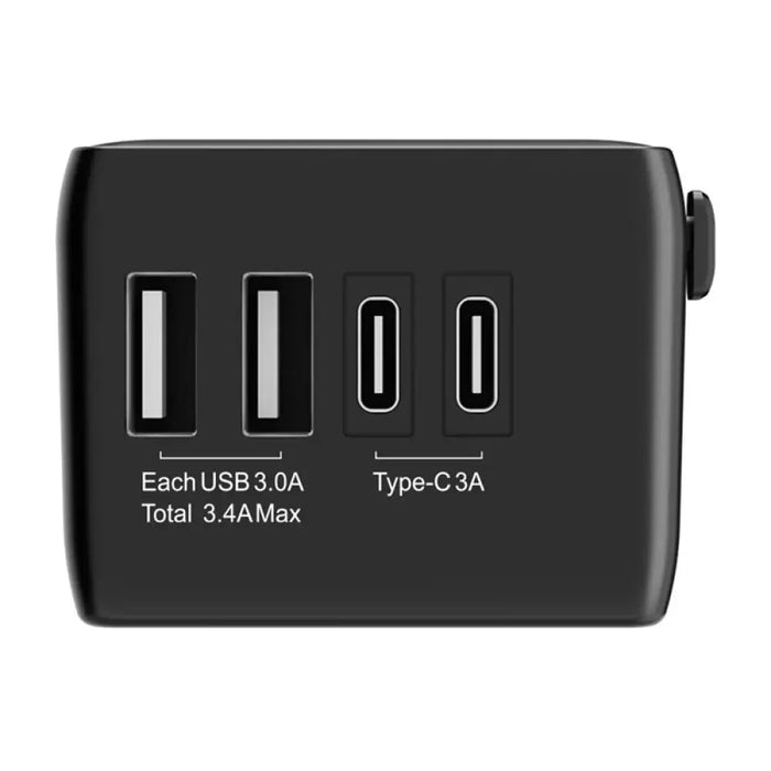 Blitzwolf BW-TA1 4-в-1 адаптер за пътуване 2xUSB + C + PD