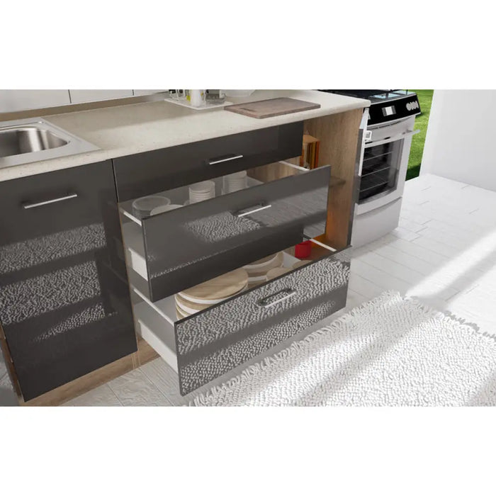 БЛОК КУХНЯ IRIM ALMOND 240 СМ.
