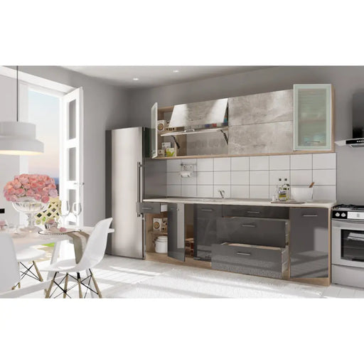 БЛОК КУХНЯ IRIM ALMOND 240 СМ.