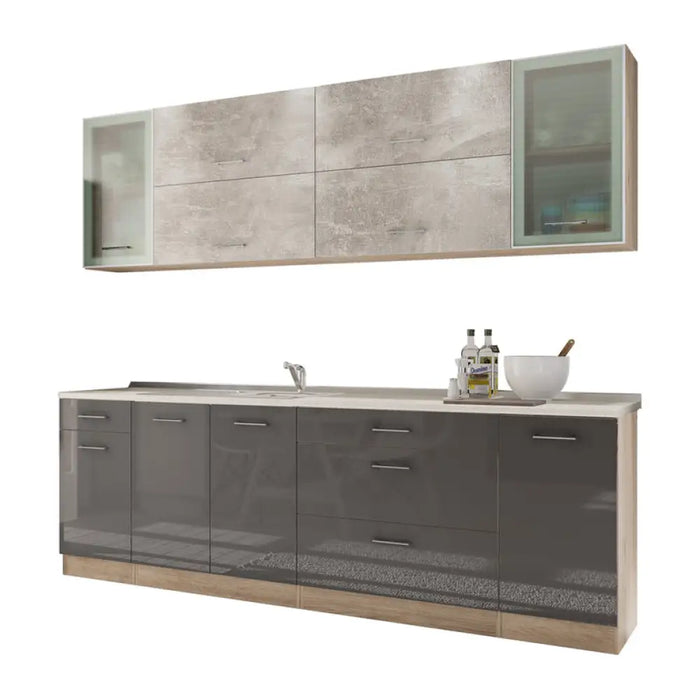 БЛОК КУХНЯ IRIM ALMOND 240 СМ.