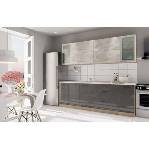 БЛОК КУХНЯ IRIM ALMOND 240 СМ.