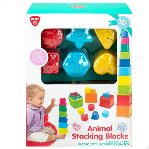 Блокчета за Подреждане PlayGo 16 Части 4 броя 10,5 x 9 x