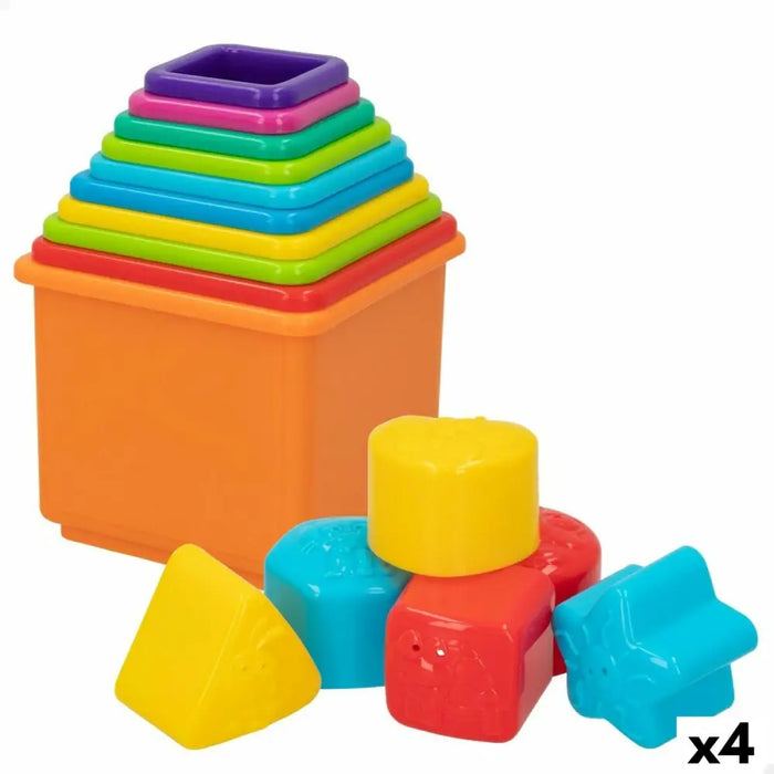 Блокчета за Подреждане PlayGo 16 Части 4 броя 10,5 x 9 x