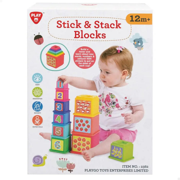 Блокчета за Подреждане PlayGo 4 броя 10,2 x 50,8 x 10,2 cm