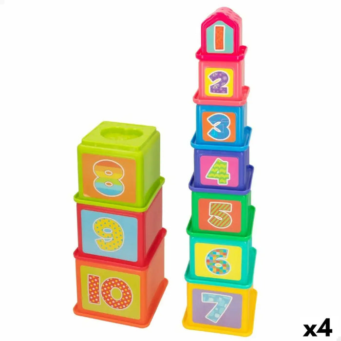 Блокчета за Подреждане PlayGo 4 броя 10,2 x 50,8 x 10,2 cm