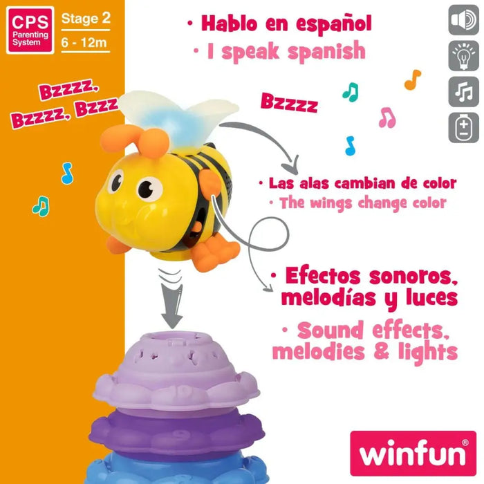 Блокчета за Подреждане Winfun Пчела 13 x 35,5 x 13 cm 2 броя