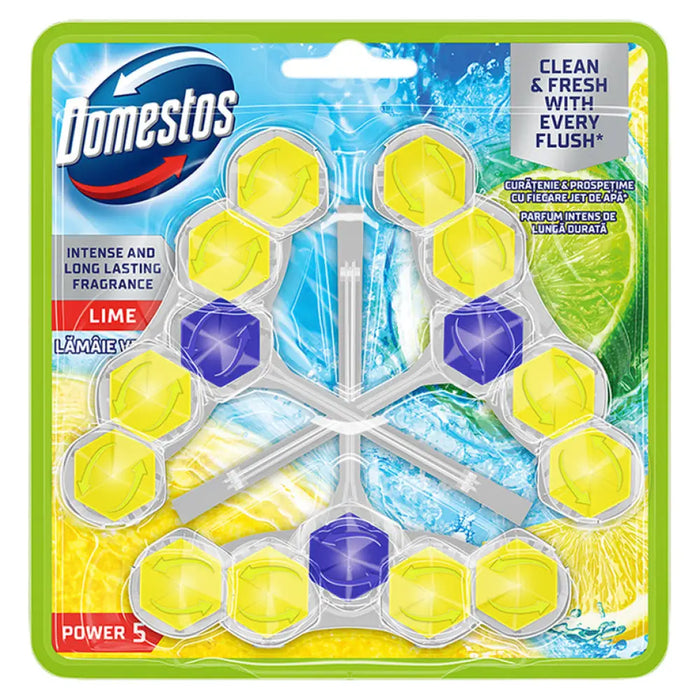 БЛОКЧЕТА ЗА ТОАЛЕТНА 3X50 G ЛАЙМ DOMESTOS