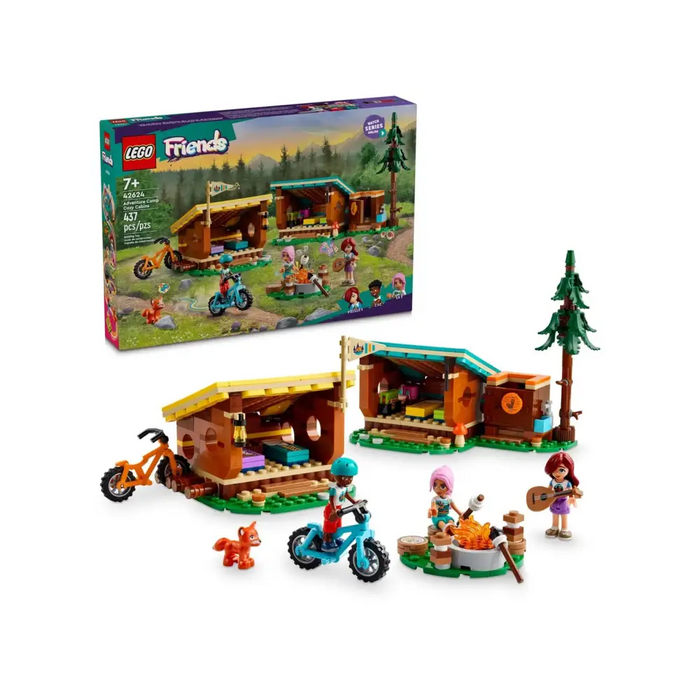 Блокове LEGO FRIENDS 42624 Приключенски лагер Уютни колиби