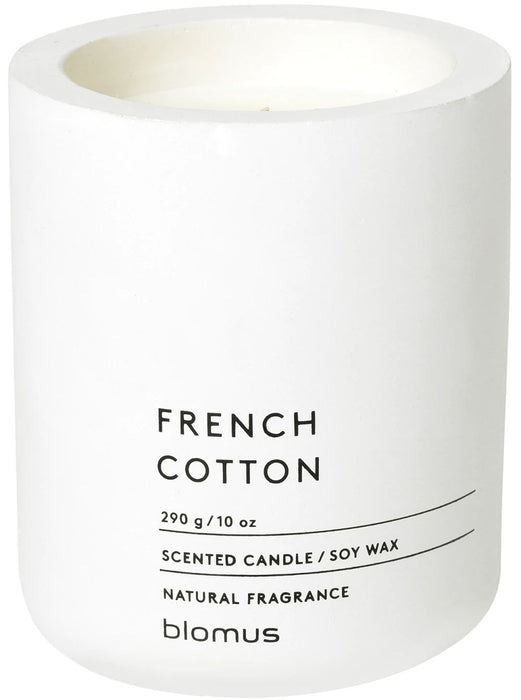 Ароматна свещ Blomus Fraga - L, French Cotton, Lily White