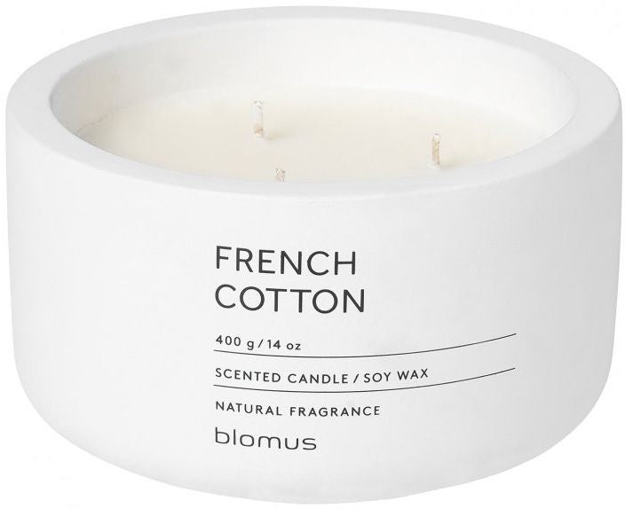 Ароматна свещ Blomus Fraga - XL, French Cotton, Lily White