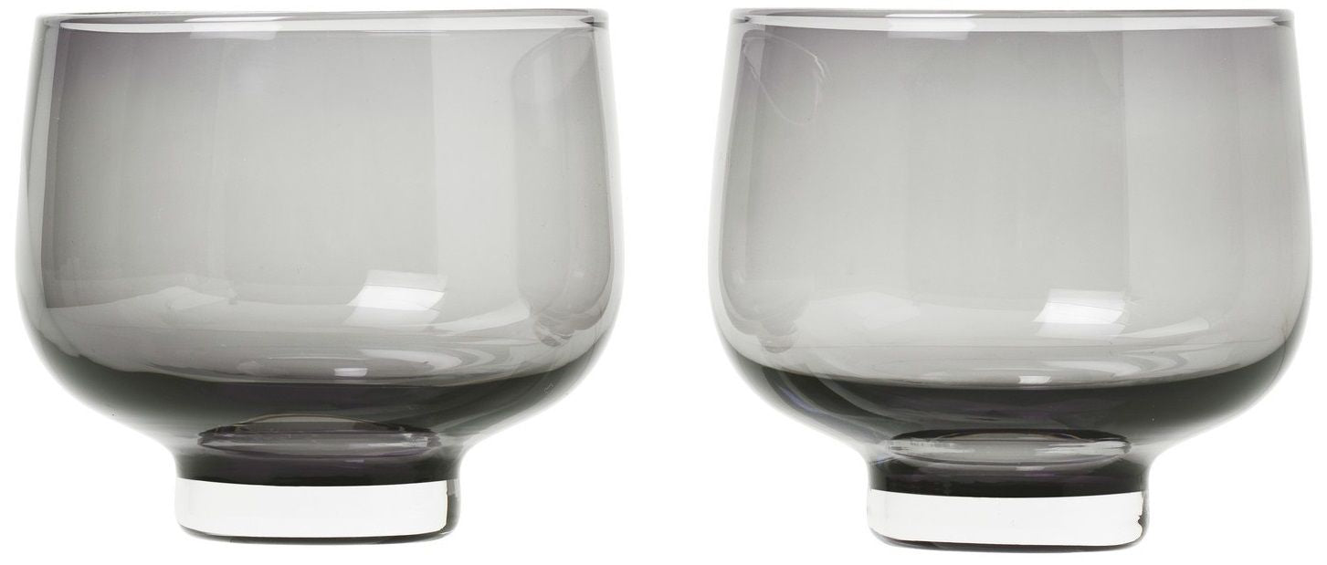 Комплект от 2 чаши Blomus - Flow, 220 ml, сиви