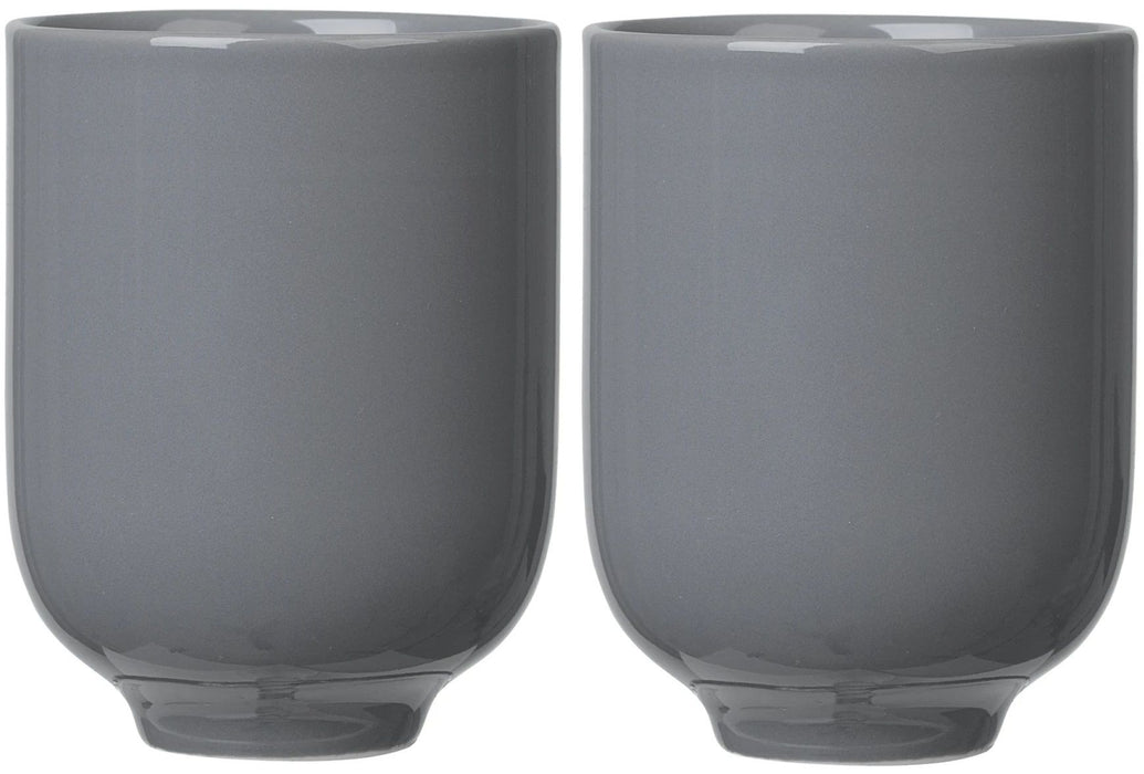 Комплект от 2 двустенни чаши Blomus - Ro, 250 ml, графит