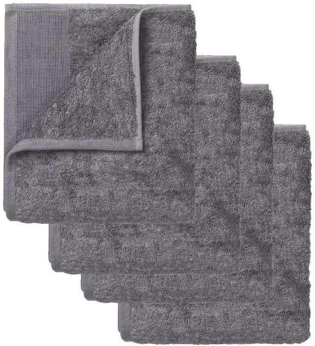 Комплект от 4 хавлиени кърпи Blomus - Gio, 30 х 30 cm, графит