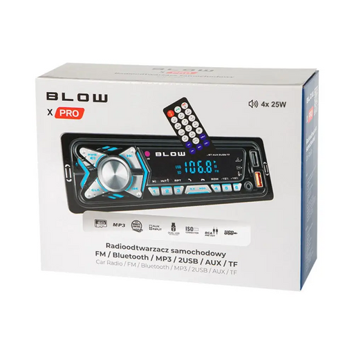 BLOW X-PRO MP3/USB/micro USB/BLUETOOTH радио Car Black