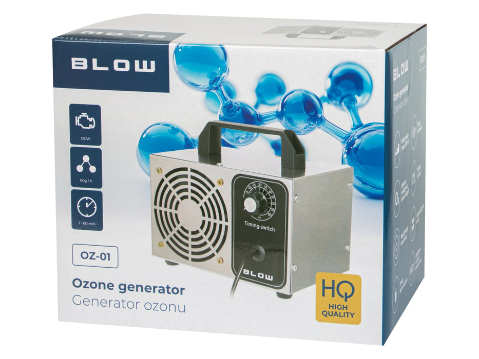 Генератор на озон BLOW OZ-01 озонатор 60 000 мг/ч 120W