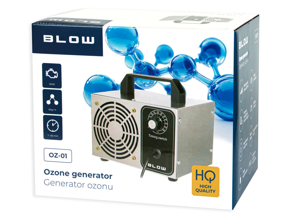 Генератор на озон BLOW OZ-01 озонатор 60 000 мг/ч 120W