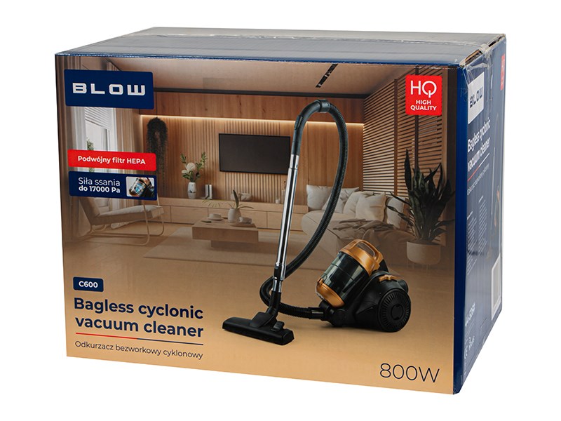 BLOW C600 800W циклонна прахосмукачка без торба
