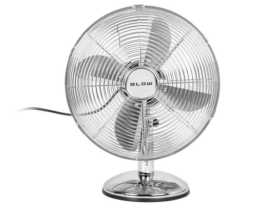 BLOW 12"/30cm 50W сребрист метален настолен вентилатор