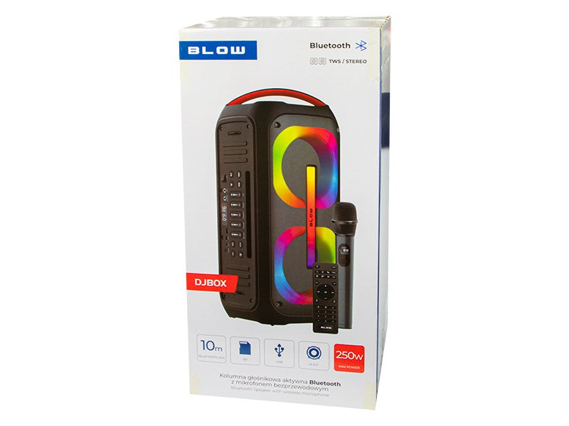 Bluetooth високоговорител DJBOX + дистанционно управление + микрофон