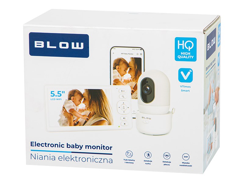 BLOW електронен бебефон с 5.5" LCD WiFi монитор