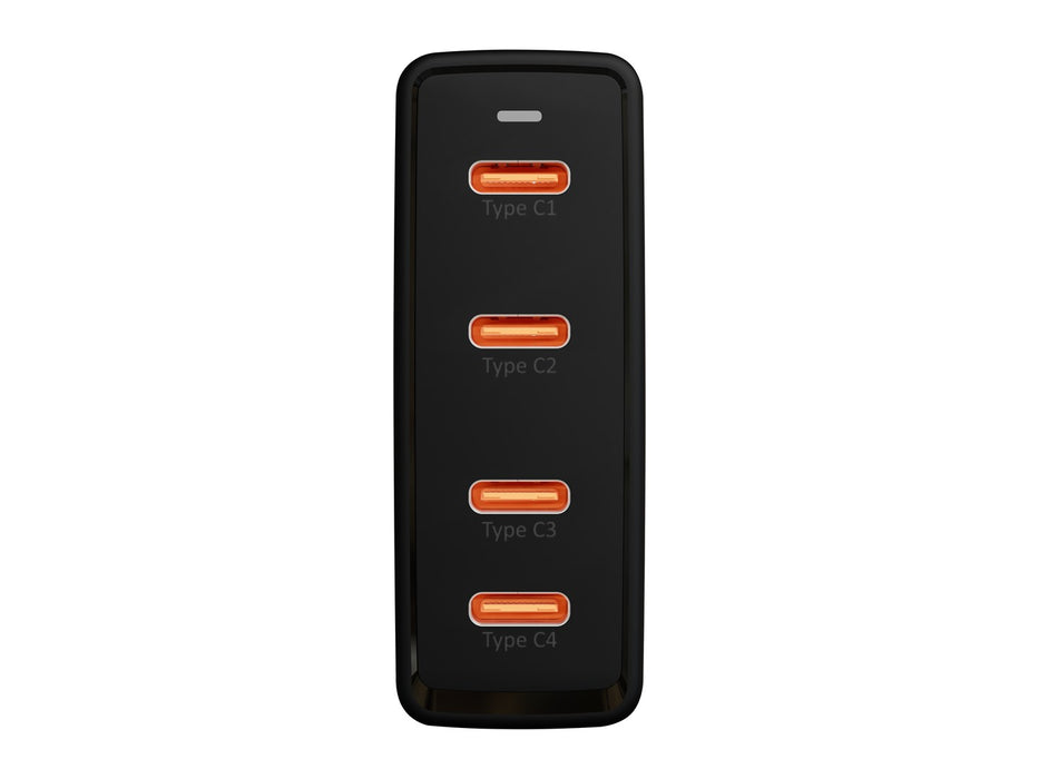 Зарядно за стена USB-Cx4 PD 100W GAN черно