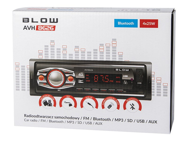 BLOW AVH-8626 Автомобил Черен