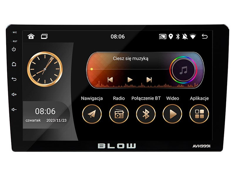 Радио BLOW AVH-9991 1DIN 9" Android/WiFi/GPS/CARPLAY