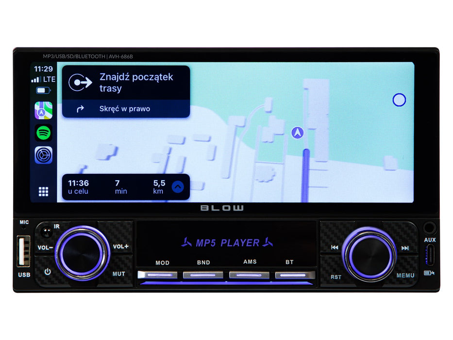 Радио BLOW AVH-686B RDS MP3/USB/micro SD/BLUETOOTH