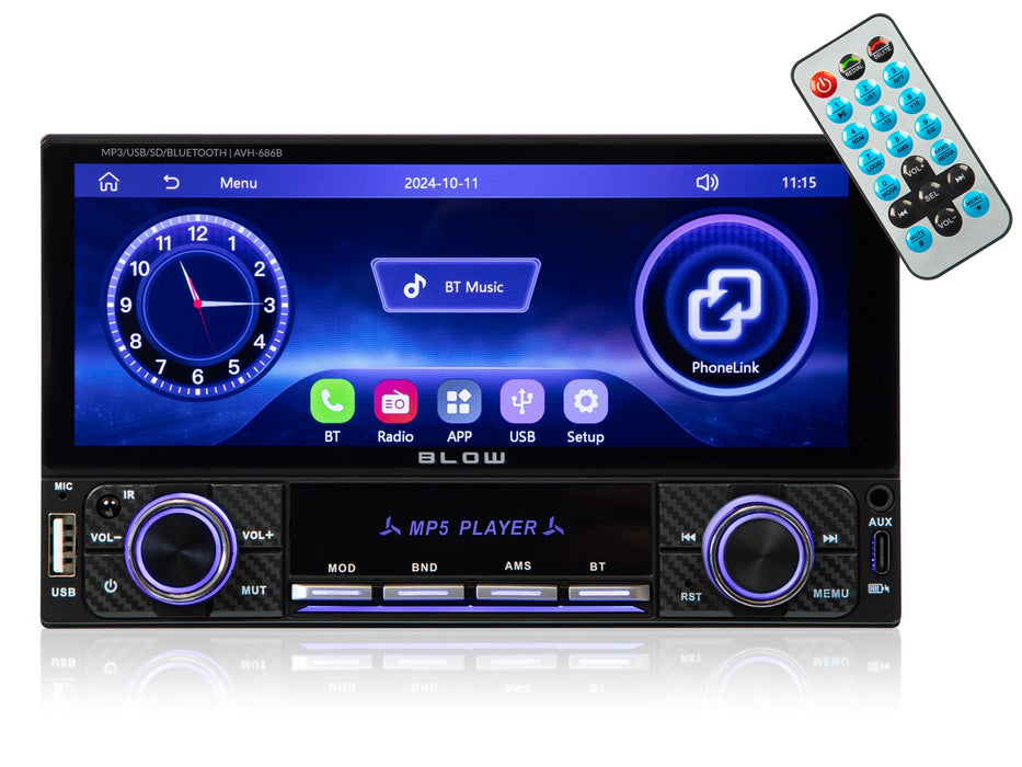 Радио BLOW AVH-686B RDS MP3/USB/micro SD/BLUETOOTH