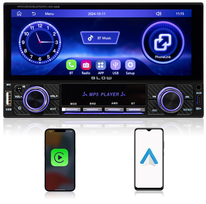 Радио BLOW AVH-686B RDS MP3/USB/micro SD/BLUETOOTH