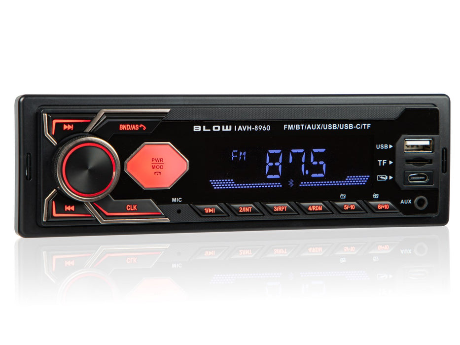 Радио BLOW AVH-8960 RDS MP3/USB/micro SD/BLUETOOTH + USB-C