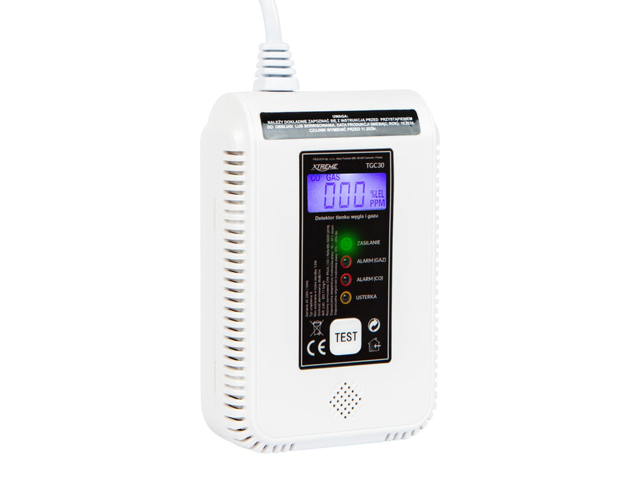 TGC30 WiFi Tuya детектор за въглероден окис и газ