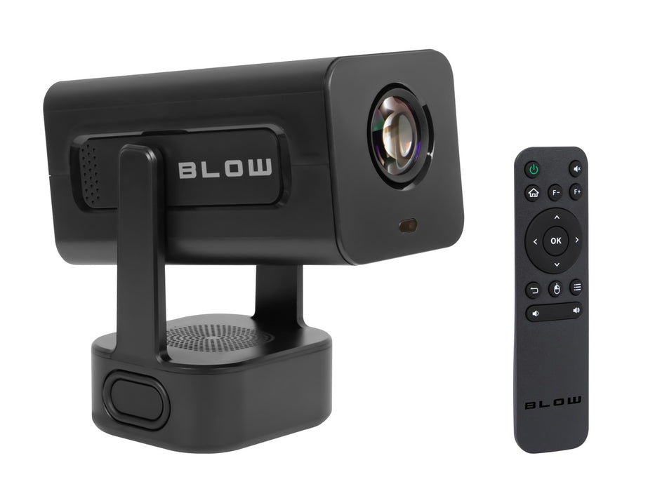 Преносим проектор BLOW AndroidTV HD Cinema SOUND + черен калъф