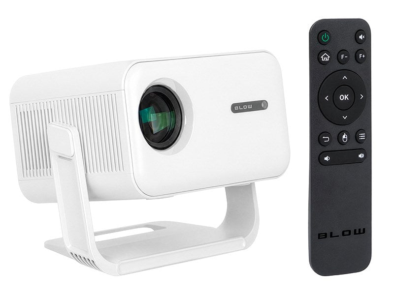 Преносим проектор BLOW AndroidTV FullHD MaxView, бял